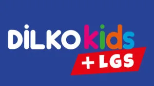 DilkoKidsLGS Logo Dikey Beyaz